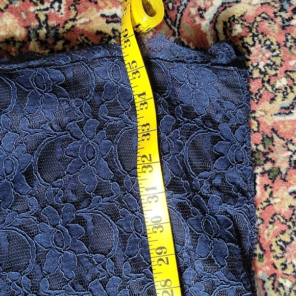 Joseph Ribkoff navy, lace cocktail dress - Picture 6 of 8